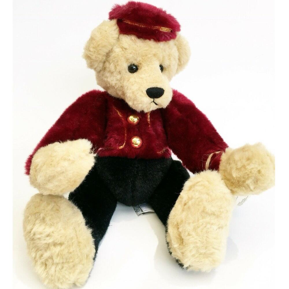 Timothy F. Wuzzie Bellhop Bear Yes No CC1423 Ganz Cottage Collectible